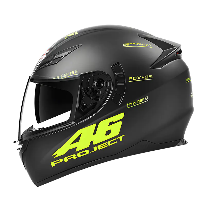 Kask motocyklowy K3 LED z tylnymi światłami bezpieczeństwa, kask integralny z certyfikatem DOT