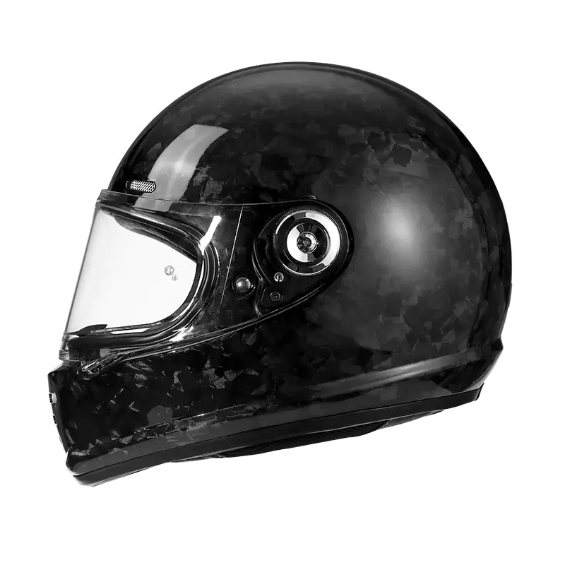 Kask motocyklowy pełnotwarzowy z włókna węglowego 68 DOT Standardowy kask motocrossowy