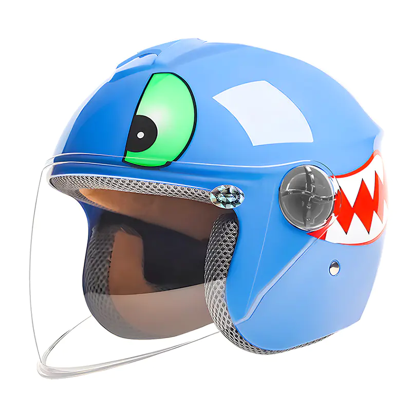 701 dziecięcy kask motocyklowy z otwartą twarzą, wzorzysty, ABS, kask motocrossowy