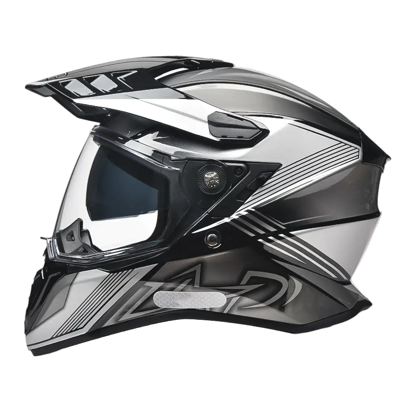 Standardowy kask motocyklowy pełnotwarzowy YH701 DOT Kask rajdowy motocrossowy