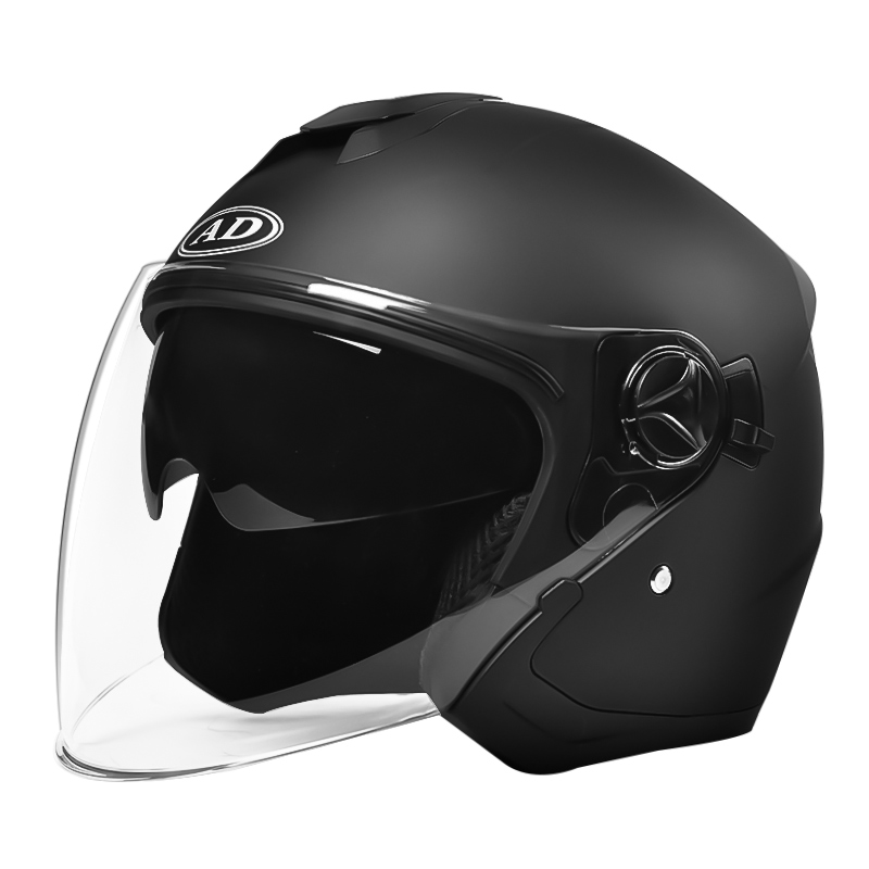 Kask motocyklowy 668 z otwartą twarzą, z podwójnym daszkiem, kask motocrossowy
