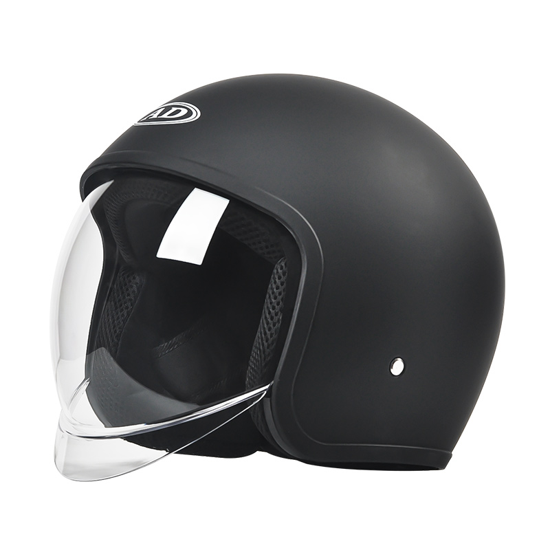 Kask motocyklowy FG05 Retro z otwartą twarzą, podwójny daszek, kask motocrossowy
