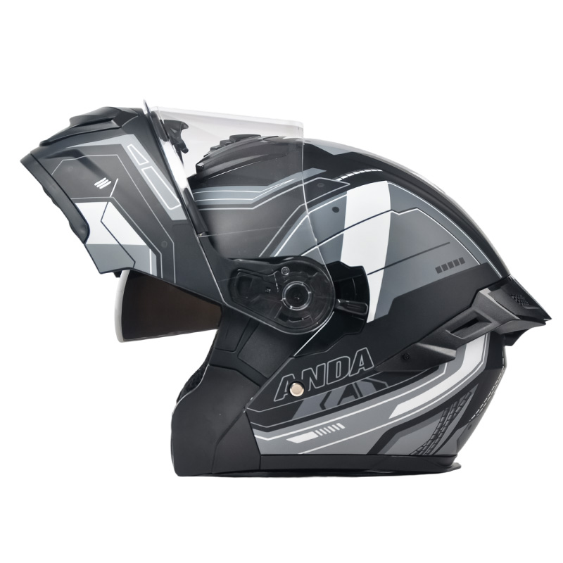 Kask motocyklowy 102 z podwójnym daszkiem, kask motocrossowy