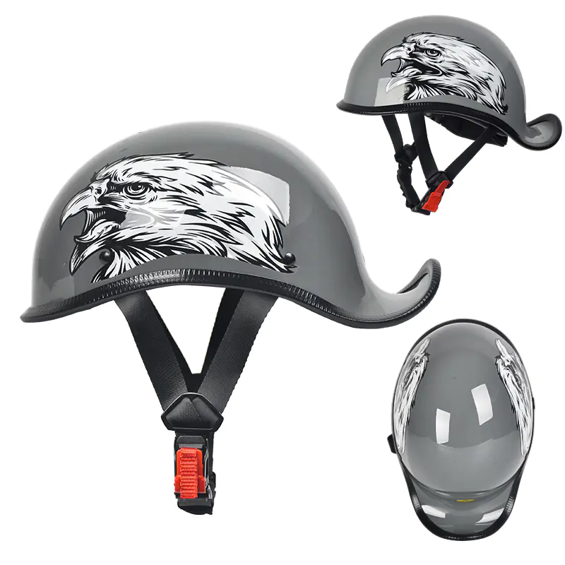 Kask motocyklowy ZX306 Cruise Retro z półtwarzą ABS Kask motocrossowy