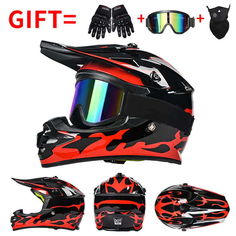 Kask motocyklowy RY001 dla dzieci do rowerów górskich i terenowych DOT