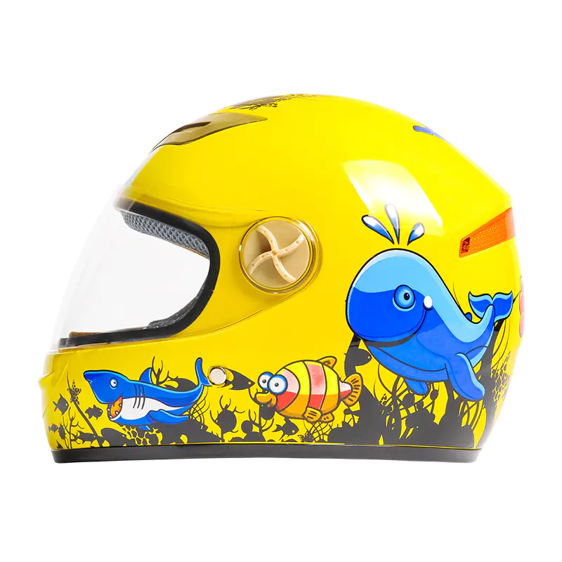 501 ABS Dziecięcy kask motocyklowy pełnotwarzowy Cartoon wzorzysty kask motocrossowy