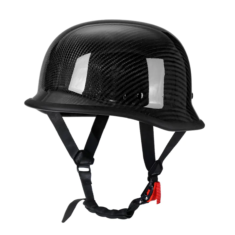 Kask motocyklowy M35 z włókna węglowego Retro Kask motocrossowy z półtwarzą