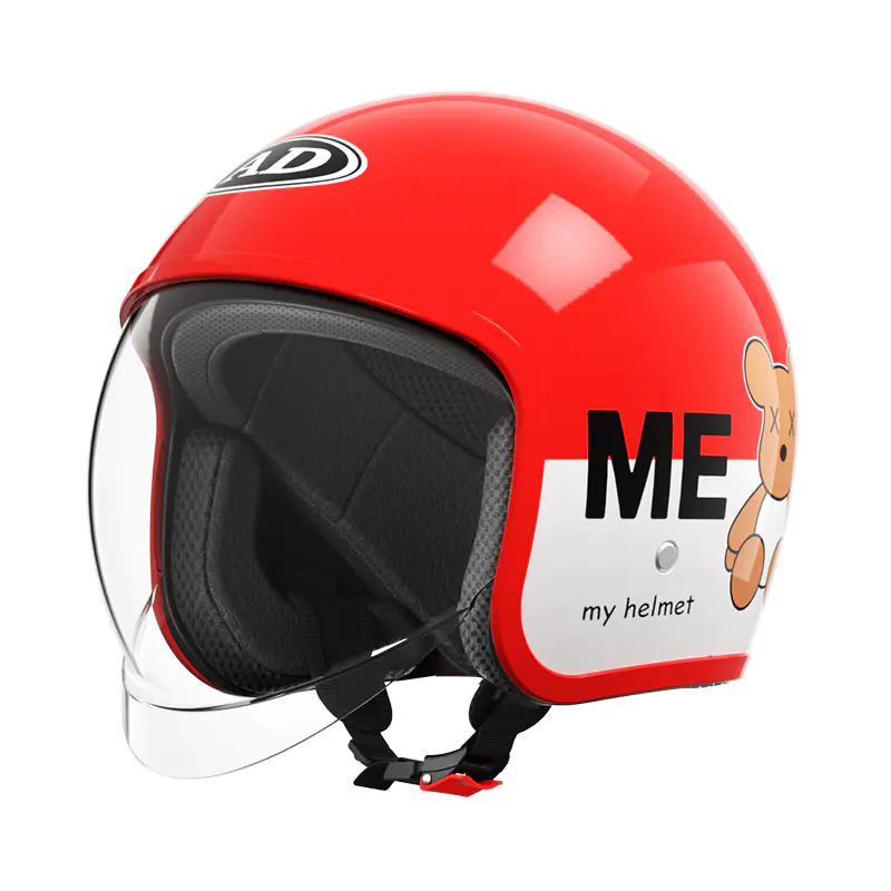 Kask motocyklowy FG06 dziecięcy Retro z otwartą twarzą ABS górski kask terenowy